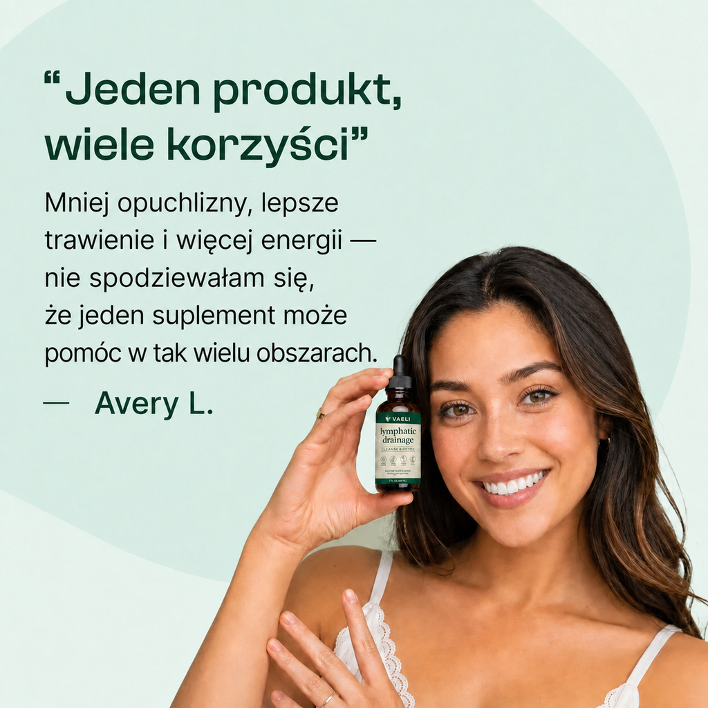 Vaeli™ — Krople na drenaż limfatyczny